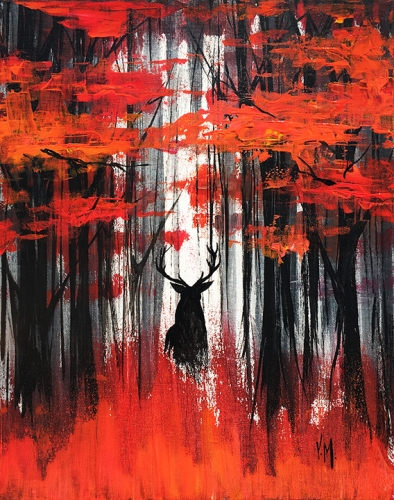 A Deep Fall paint nite project by Yaymaker