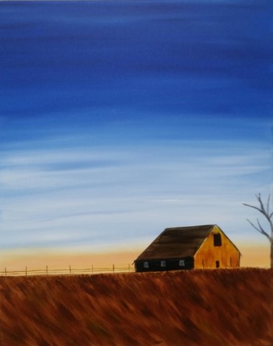 A Big Sky Barn paint nite project by Yaymaker