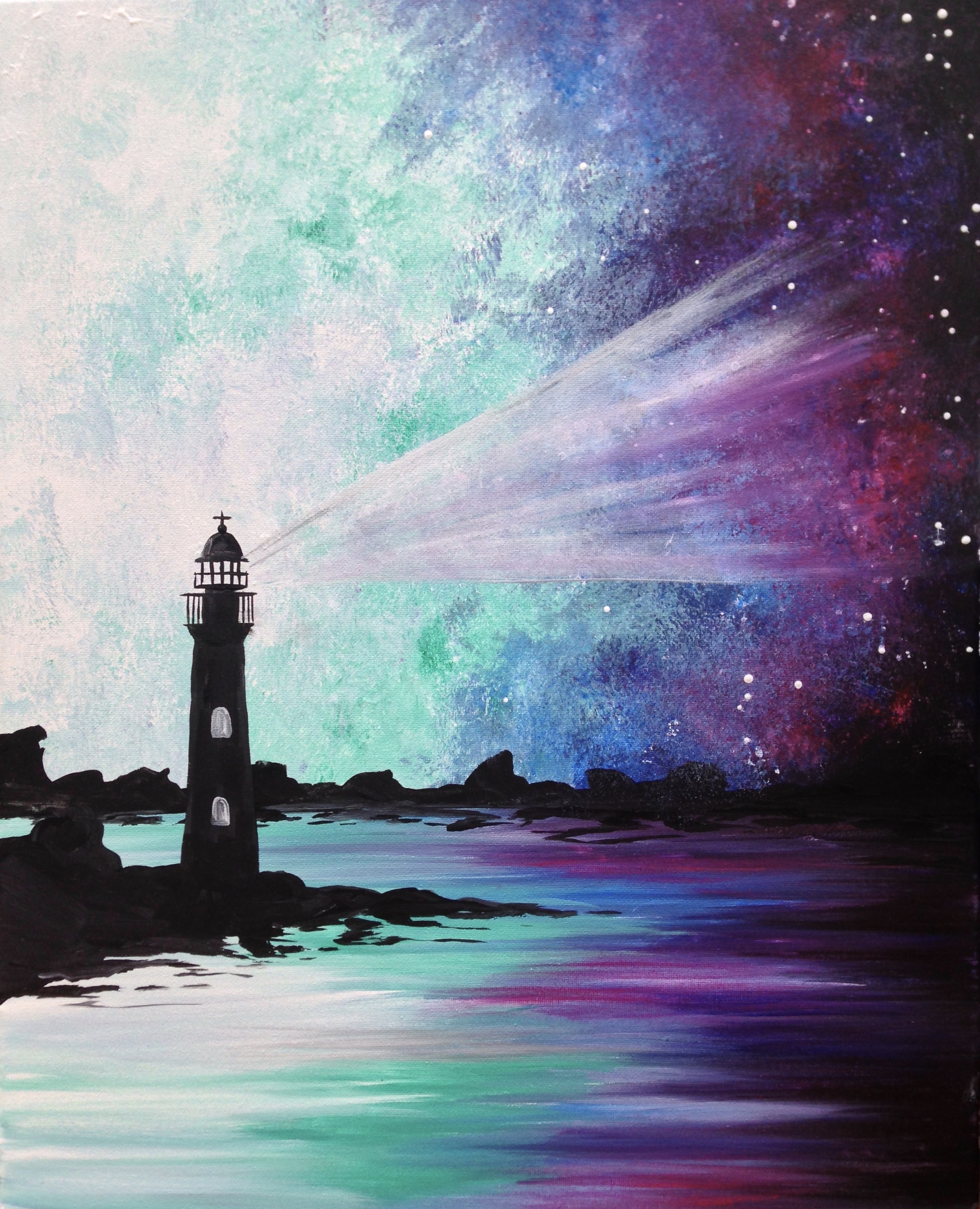 A Galaxy Lighthouse III paint nite project by Yaymaker