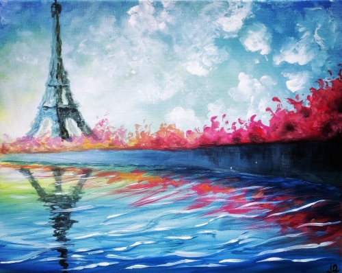A Teal Paris paint nite project by Yaymaker