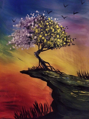 A Bonsai Avatar Tree paint nite project by Yaymaker