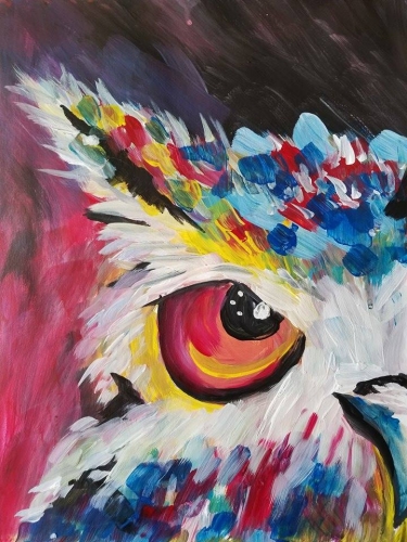 A I Dont Give a Hoot paint nite project by Yaymaker