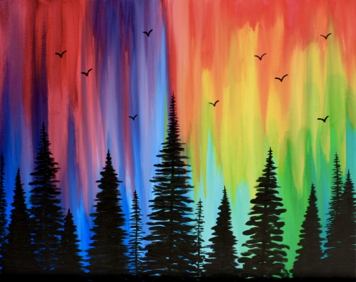 A Bright Forest paint nite project by Yaymaker