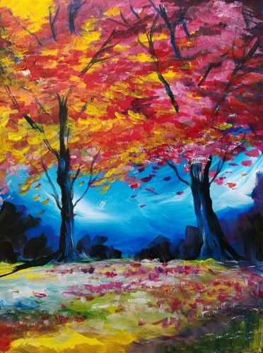A Autumn Years paint nite project by Yaymaker