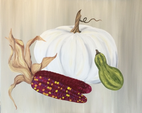 A Oh My Gourd paint nite project by Yaymaker