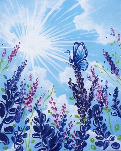 A Among the Lavender paint nite project by Yaymaker