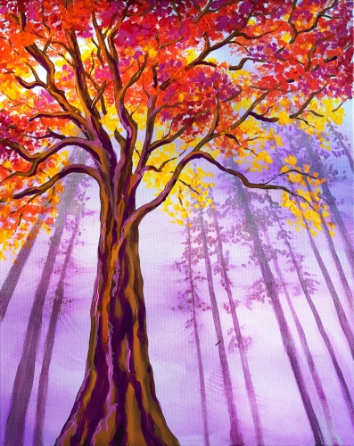 A Majestic Forest paint nite project by Yaymaker