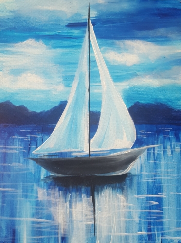 A Abstract Sailing paint nite project by Yaymaker