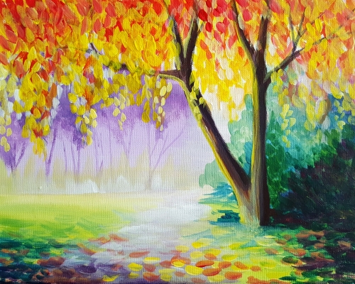 A Fall Impression paint nite project by Yaymaker