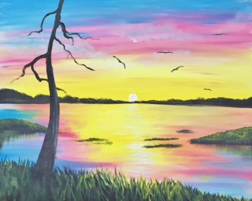 A September Morning paint nite project by Yaymaker
