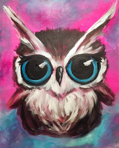 A Owl Be Cute paint nite project by Yaymaker