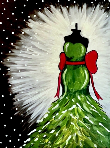 A Christmas Couture II paint nite project by Yaymaker