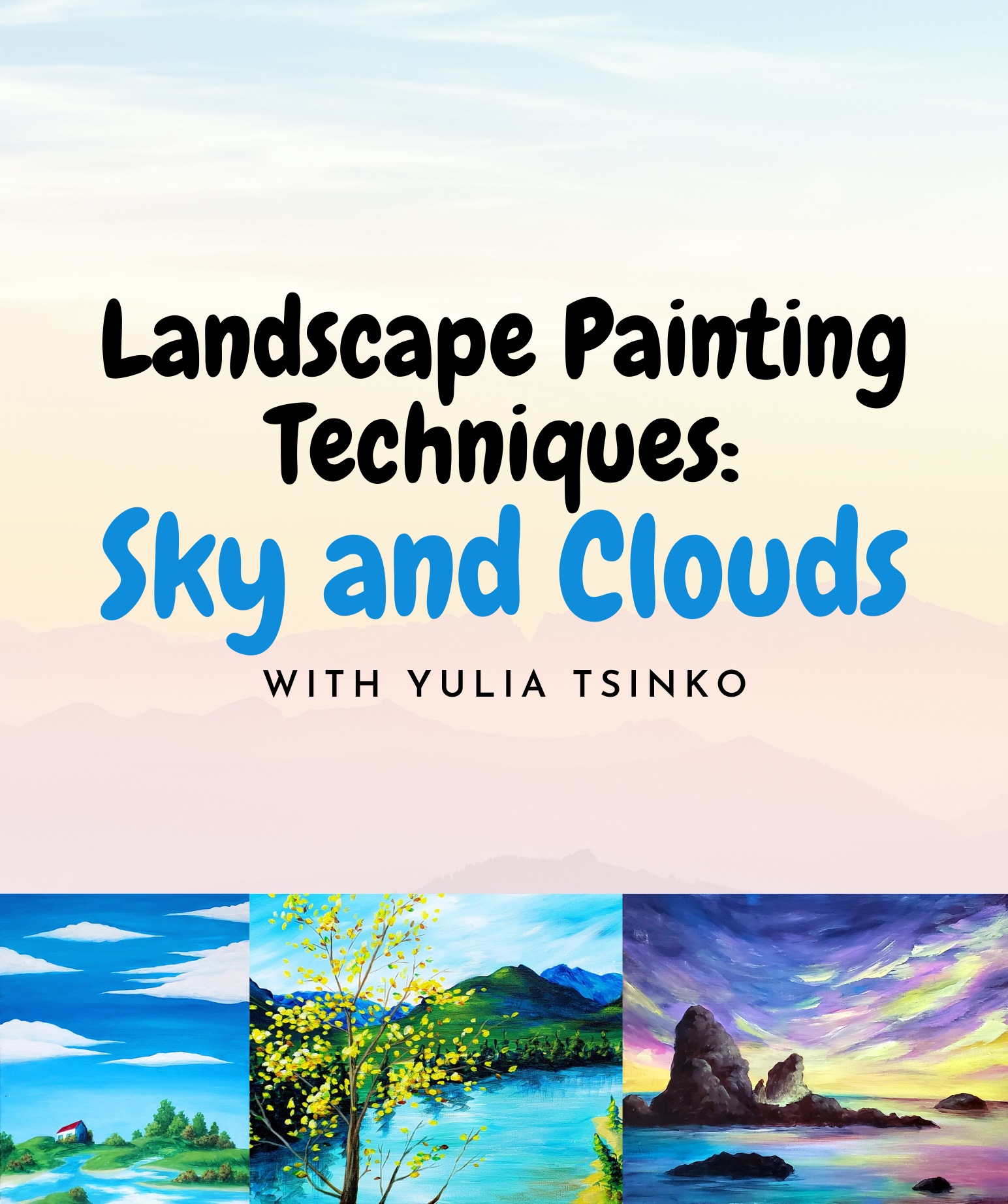 A Landscape Painting Techniques Sky and Clouds experience project by Yaymaker