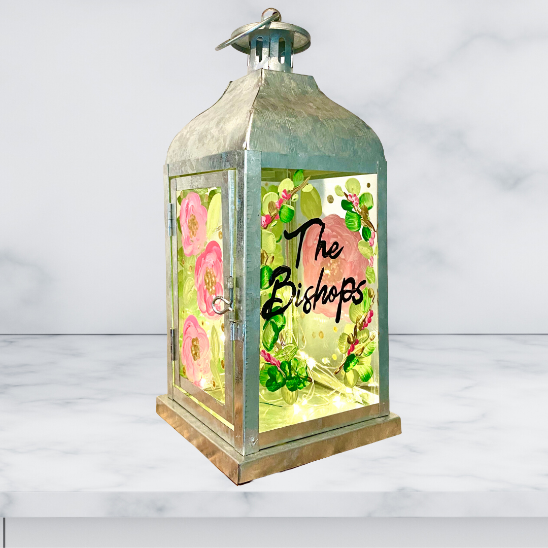 A Family Name Customizable Lantern with Fairy Lights experience project by Yaymaker