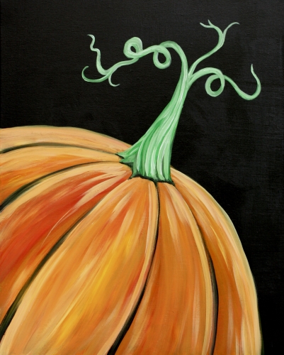 A Pretty Pumpkin paint nite project by Yaymaker