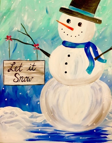 A Let it Snow II paint nite project by Yaymaker