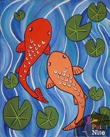 A Koi Fish paint nite project by Yaymaker