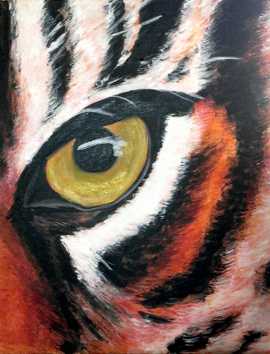 A Eye of the Tiger paint nite project by Yaymaker