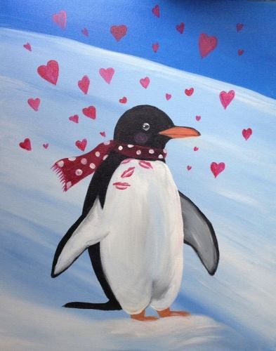 A Penguin Love paint nite project by Yaymaker