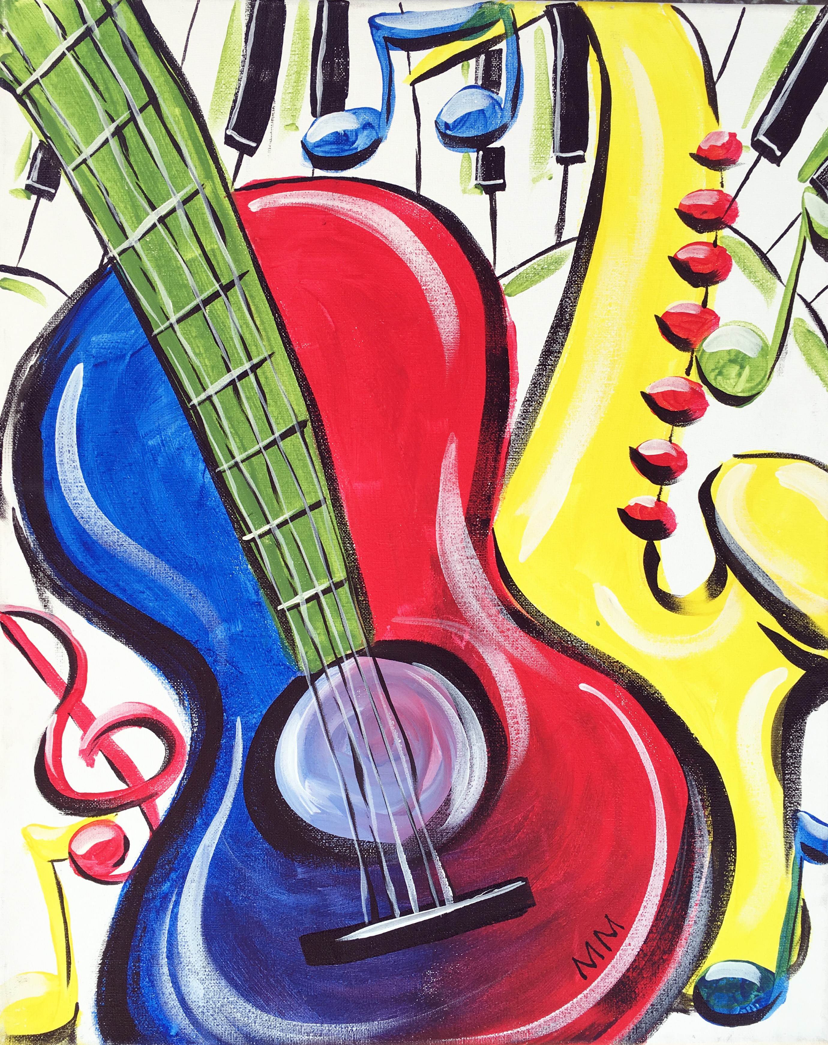A Music in Color paint nite project by Yaymaker