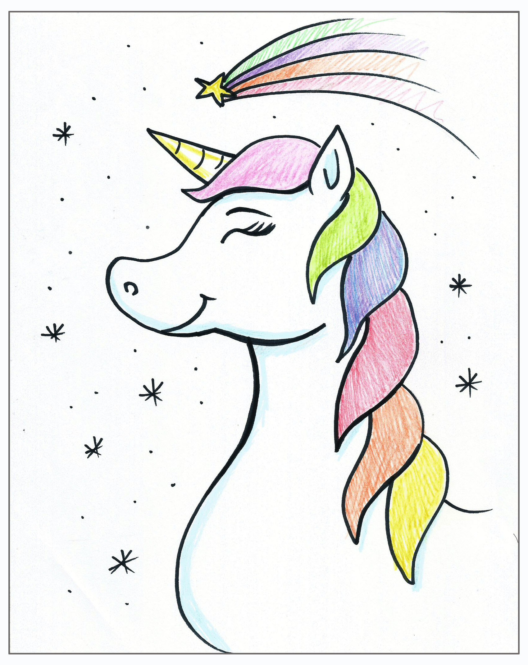 A Draw And Color A Unicorn  Virtual Event experience project by Yaymaker