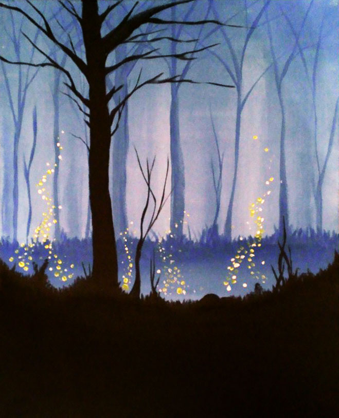 A Blue Twilight paint nite project by Yaymaker