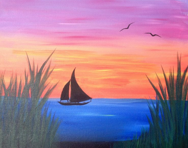 A Sail Away 3 paint nite project by Yaymaker