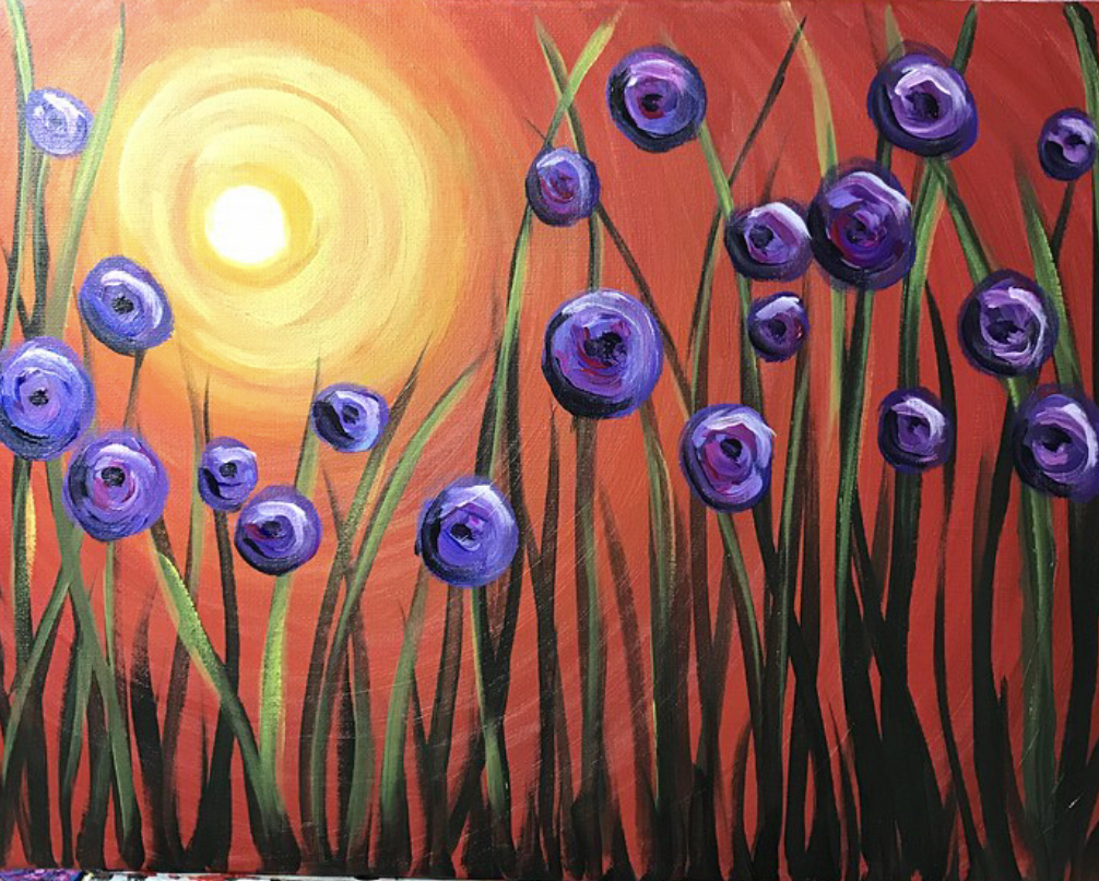 A Van Gogh Irises in the Sunset experience project by Yaymaker