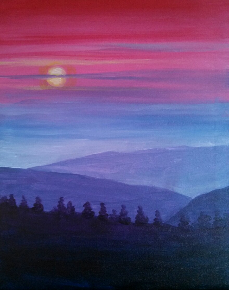 A Purple Mountains 2 paint nite project by Yaymaker