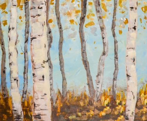 A The Birch Trees paint nite project by Yaymaker