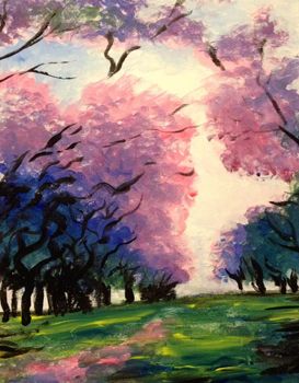 A Lavender Path paint nite project by Yaymaker
