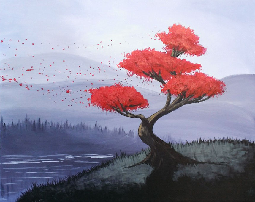 A Float Away paint nite project by Yaymaker