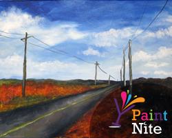 A Country Road 2 paint nite project by Yaymaker