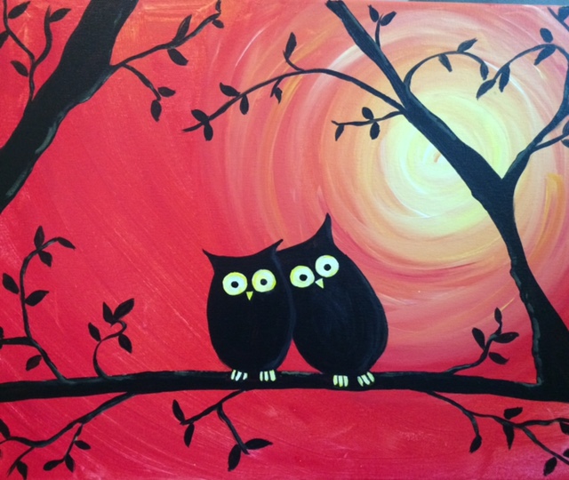 A Owls 1 paint nite project by Yaymaker