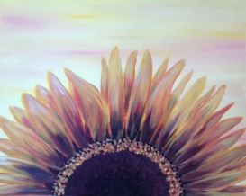 A Blooming Sunflower paint nite project by Yaymaker