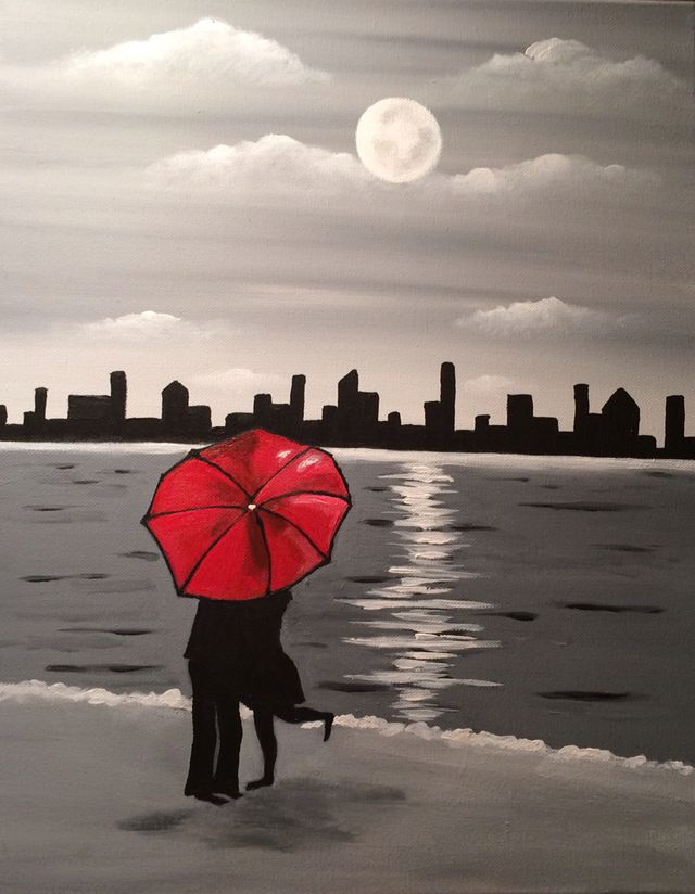 A Love Under Cover paint nite project by Yaymaker