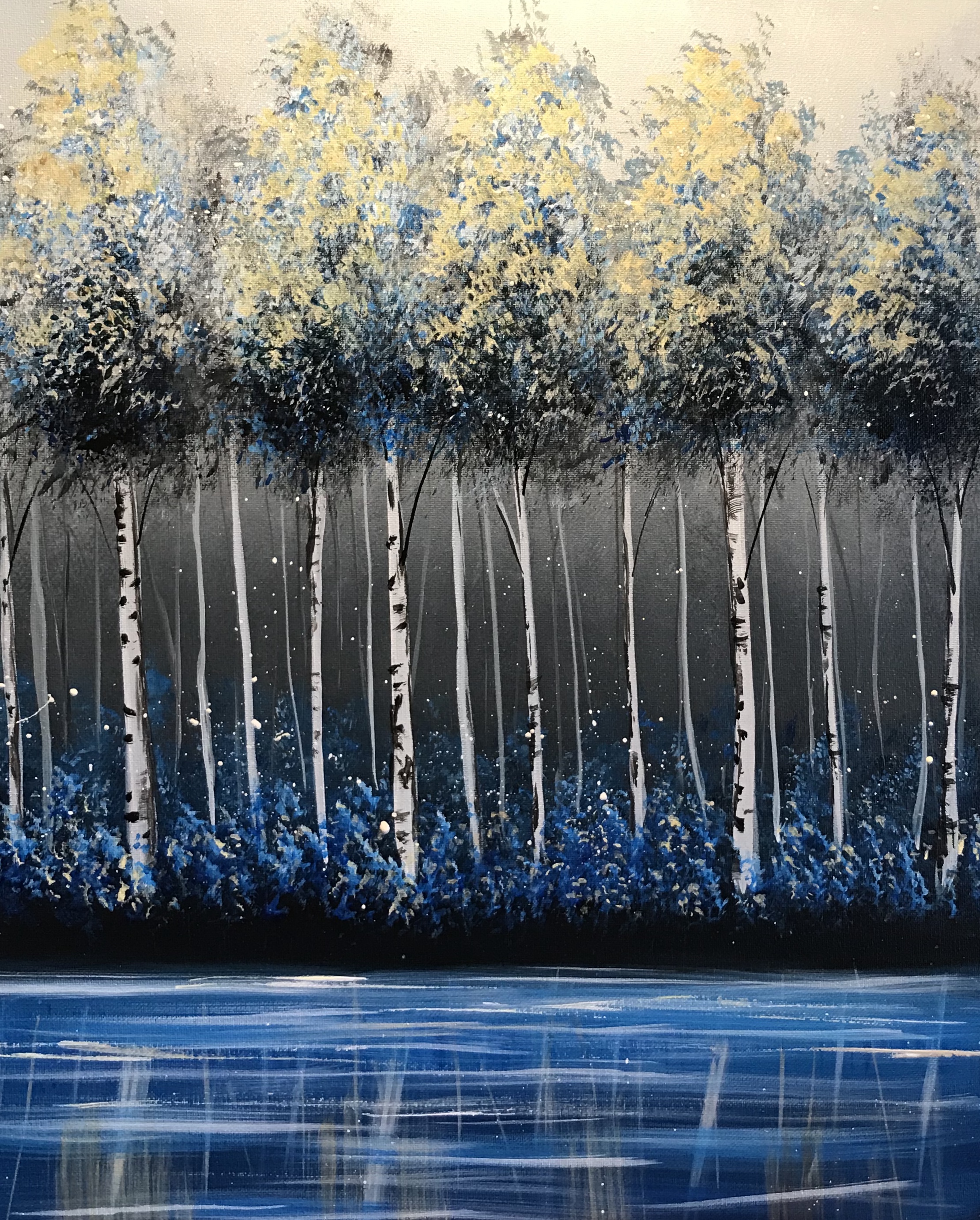 A Blue and Gold Birch Forest experience project by Yaymaker