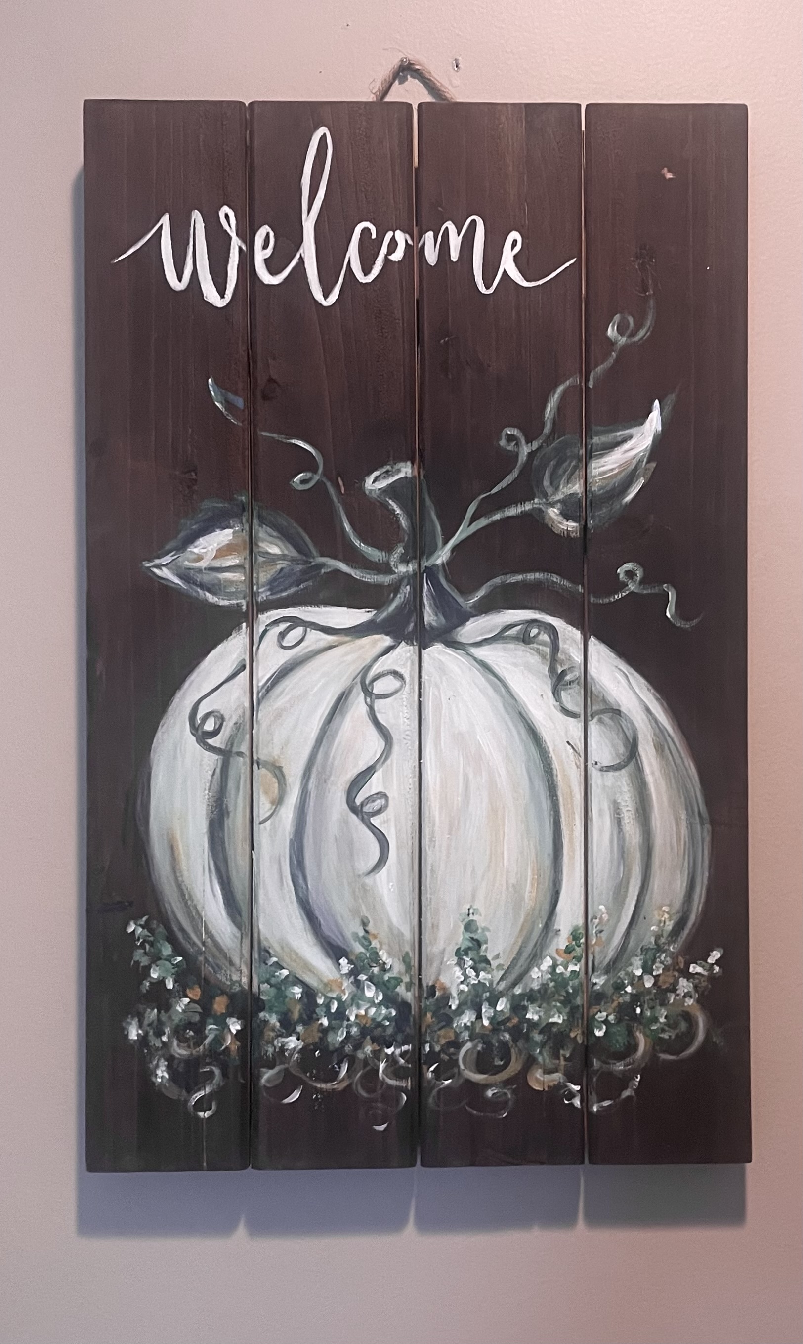 A Pumpkin Patch on Wood Panel experience project by Yaymaker