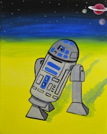 A Favorite Rolling Robot paint nite project by Yaymaker