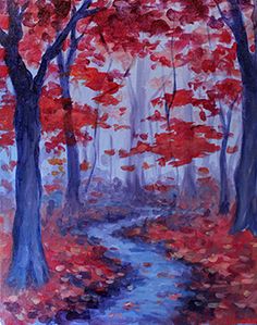 A Autumn Mood paint nite project by Yaymaker