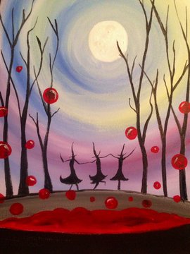 A Witches Brew paint nite project by Yaymaker