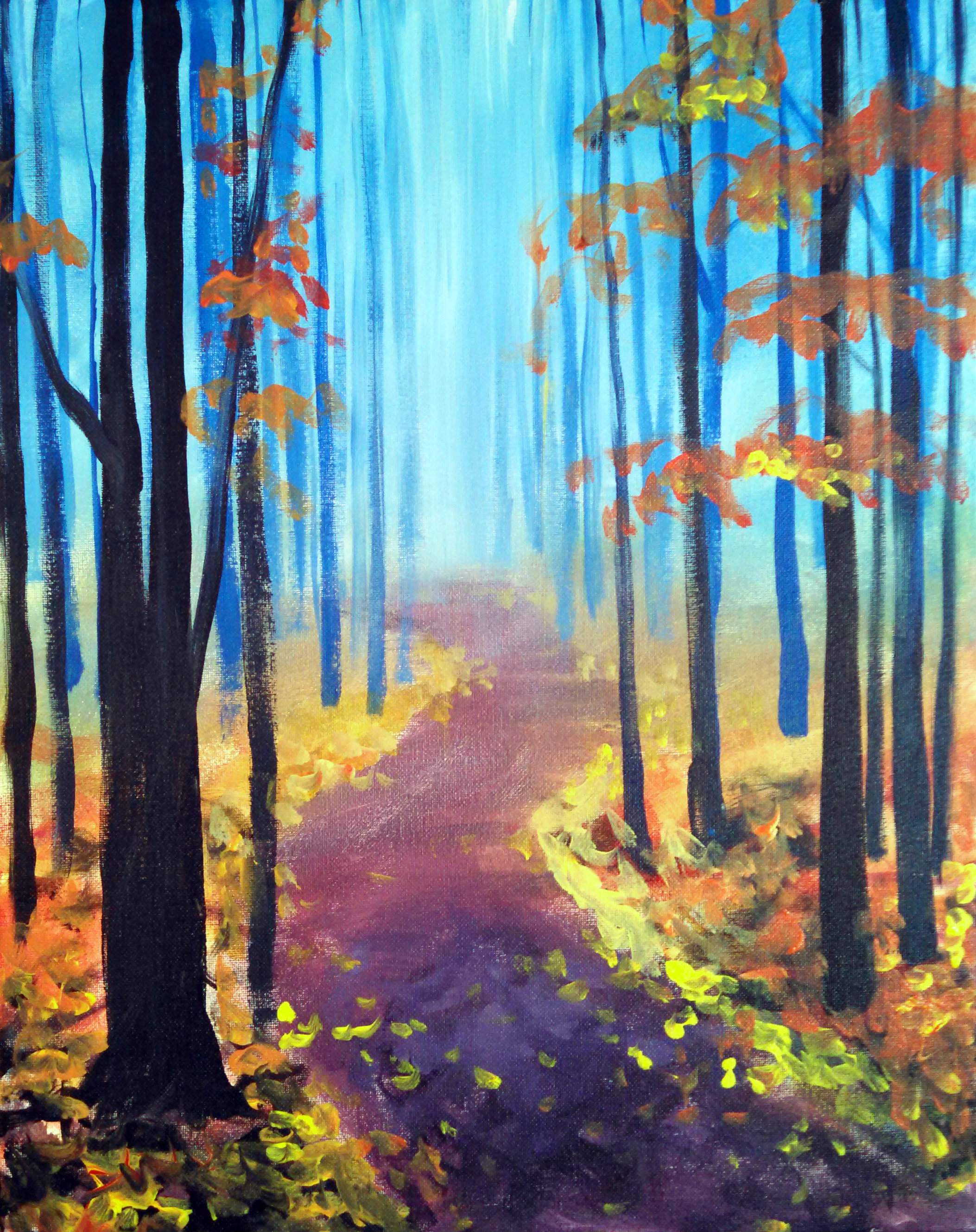 A A Walk in the Fall paint nite project by Yaymaker