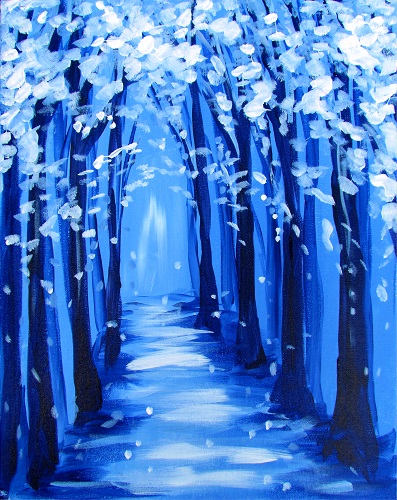 A Winter Path paint nite project by Yaymaker