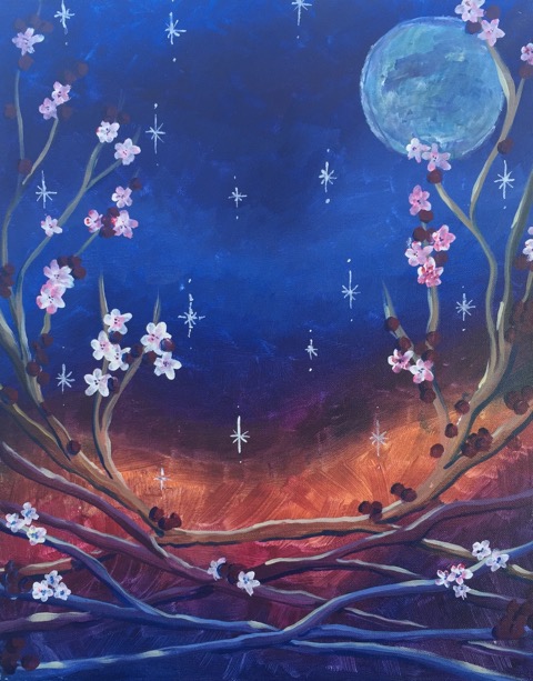 A Entwined Branches paint nite project by Yaymaker
