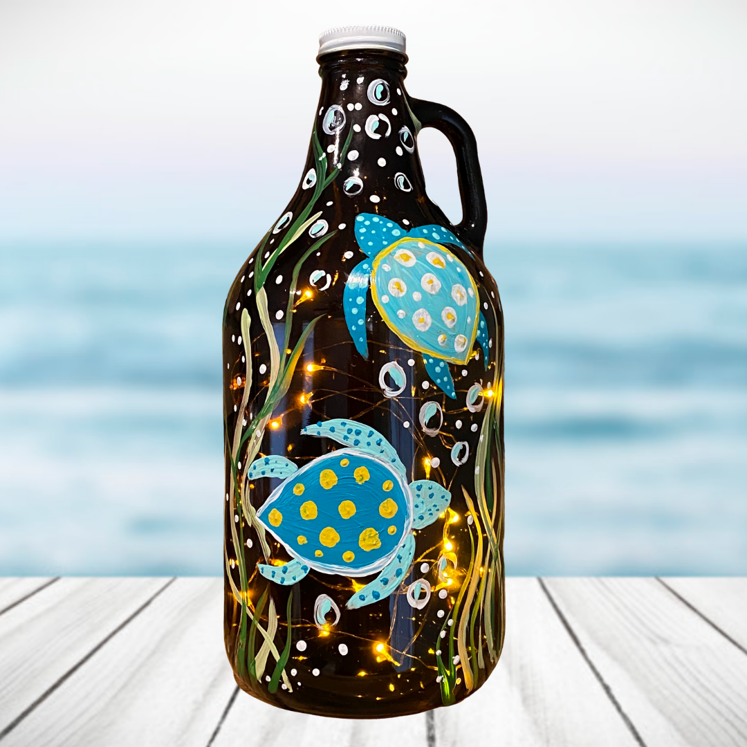 A Under The Sea Turtle Growler and Fairy Lights experience project by Yaymaker