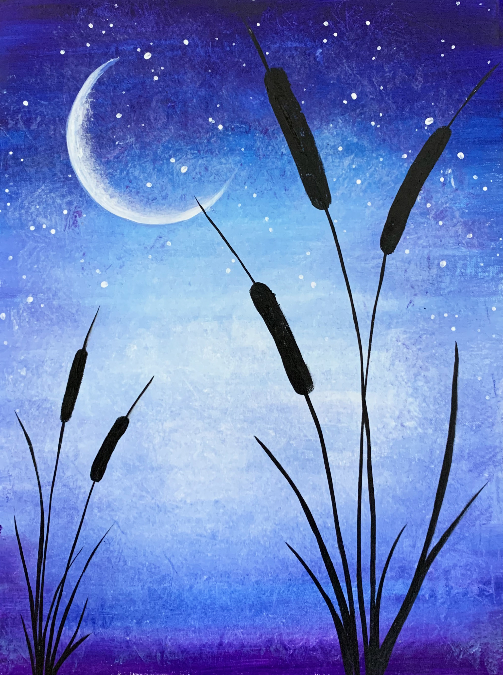 A Moonlight Cattail Silhouette experience project by Yaymaker