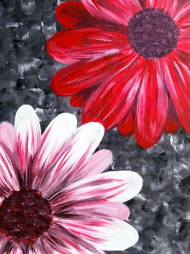 A BYoutiful Blooms paint nite project by Yaymaker