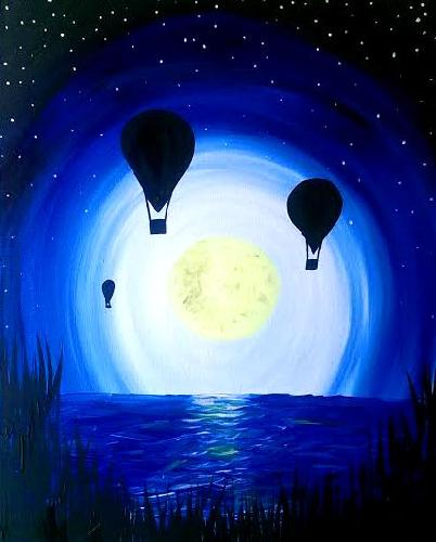 A Night Flight paint nite project by Yaymaker