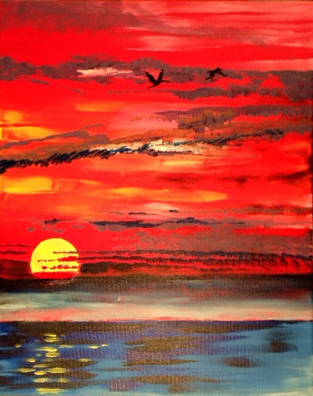A Tequila Sky paint nite project by Yaymaker
