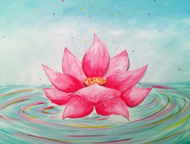 A Water Lotus paint nite project by Yaymaker
